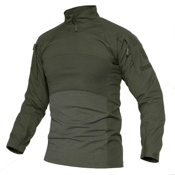 Tactical Mens Combat T-Shirt Ripstop Long Sleeve