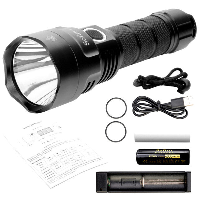 C8G Long Throw LED Flashlight Luminus SST40 2000lm