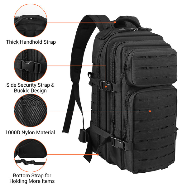 1000D Tactical MOLLE Softback Backpack 30L