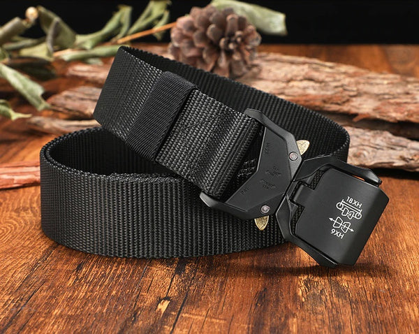 Quick Release 3.8cm Width Tactical Belt 125-140cm Length Free Adjustment
