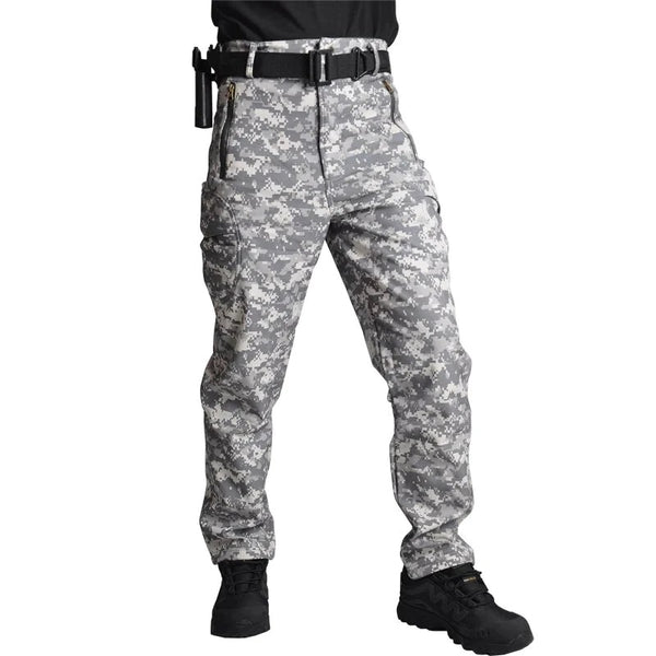 Tactical Mens Cargo Pants Quick-Drying Sharkskin Trousers