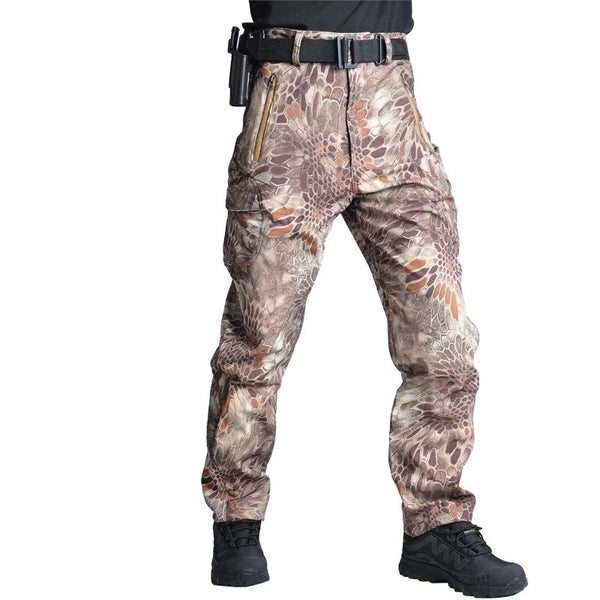Tactical Mens Cargo Pants Quick-Drying Sharkskin Trousers