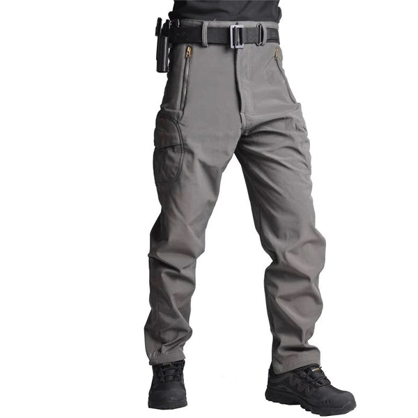 Tactical Mens Cargo Pants Quick-Drying Sharkskin Trousers