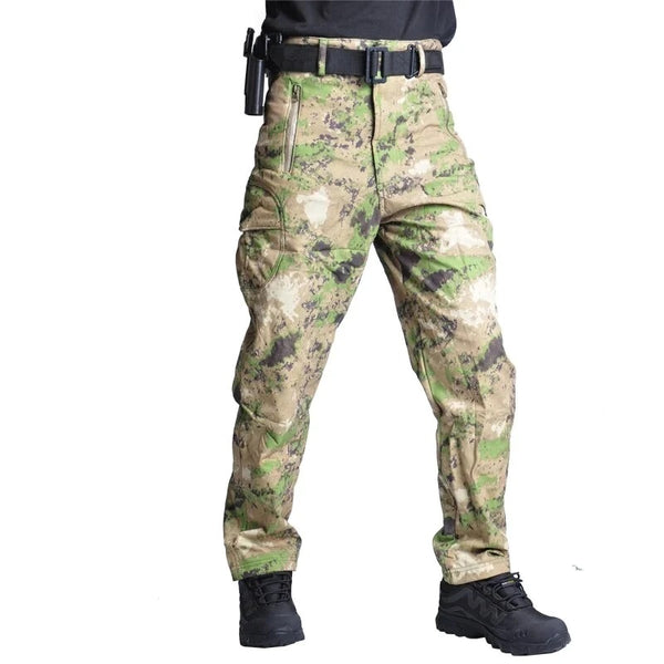 Tactical Mens Cargo Pants Quick-Drying Sharkskin Trousers