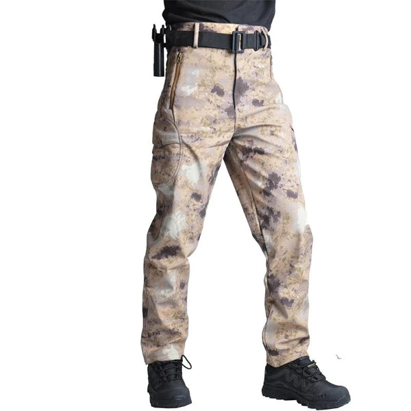 Tactical Mens Cargo Pants Quick-Drying Sharkskin Trousers