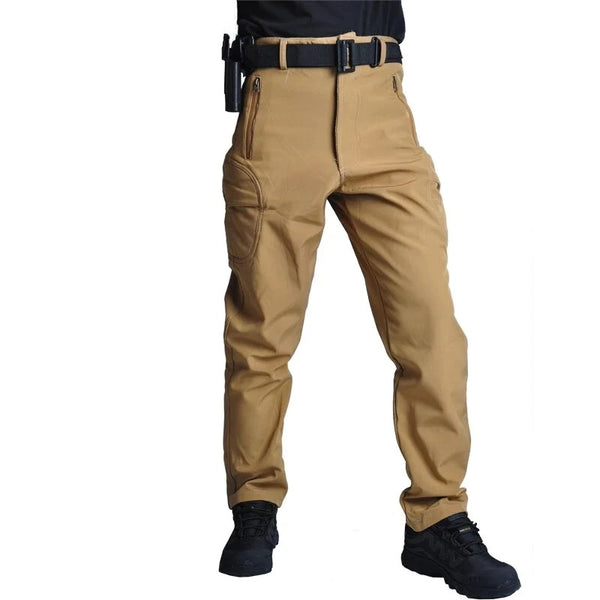 Tactical Mens Cargo Pants Quick-Drying Sharkskin Trousers