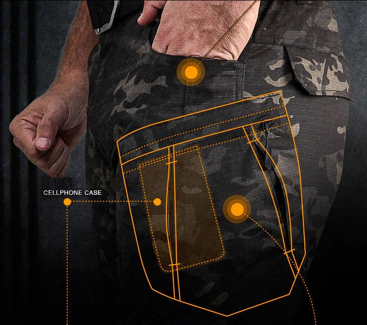 ▷ Men's Fleece Lined Cargo Pants Stretch Waterproof Winter Thermal Combat  Trousers - CENTRO COMERCIAL CASTELLANA 200 ◁