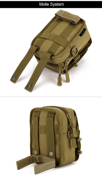 Tactical MOLLE Waist Pouch Shoulder Bag Waterproof
